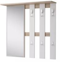 Вешалка с зеркалом Лофт-2 СТЛ.117.03 Дуб Сонома/Белый