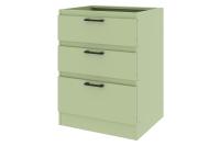 Ревилья Шкаф напольный с ящиками ш60 Зеленый шалфей