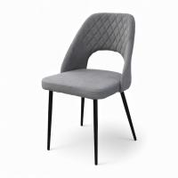Стул "Афалина-П" Мадера Грей, каркас Фьюжин 25 - Черный