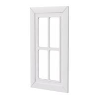 Фасад РОМБ белый 400 СТЕКЛО