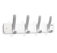 Вешалка SHT-WH20 дерево (бук)/пластик (беленый/серебро)