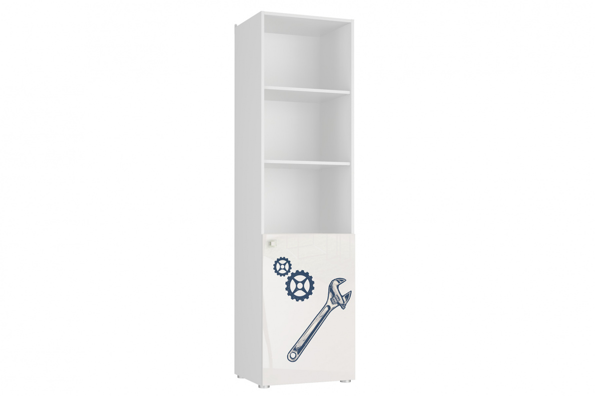 Модерн-Квадро Шкаф 1дв комбинир.