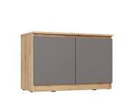 СИТИ Прихожая ТПр-12 Тумба для прихожей/524х804х380/ Серый Графит/Дуб крафт Золотой