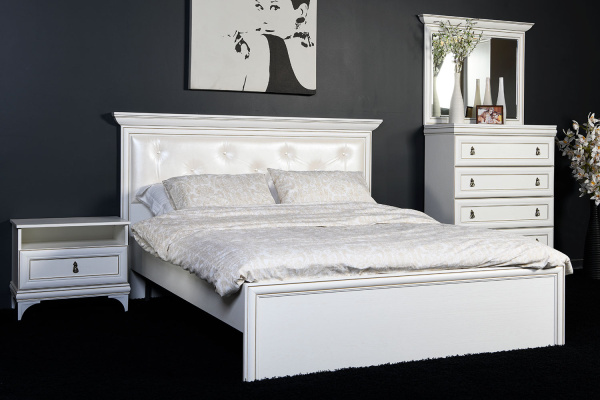 Агата Мод.АТ-17б Кровать 1400*2000 (без основания)/Лам. дуб седан