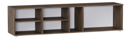 Тумба ТВ Вертикаль МДФ 1 кат. Дуб самдал, МДФ Белоснежный, Правый