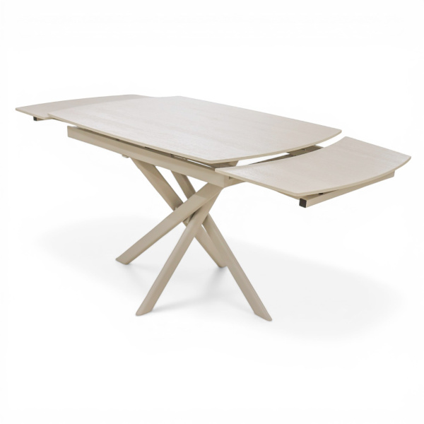 Стол DTM 0410 CS,110+30+30*80*76,Керамика цвет Бежевый 705, ножки Бежевые 9071