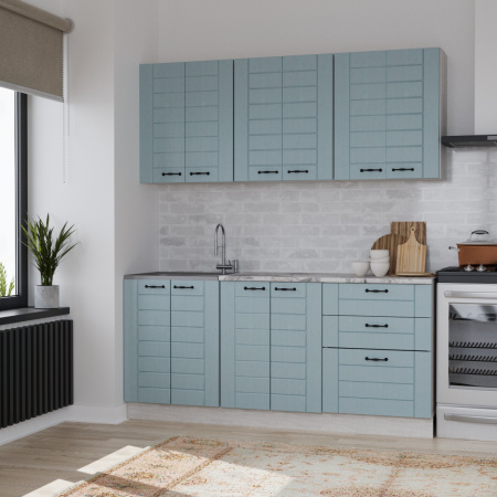 Кухонный гарнитур СОНЕТ  1,8  м  Сосна ЛОФТ / Дуб БИРЮЗА