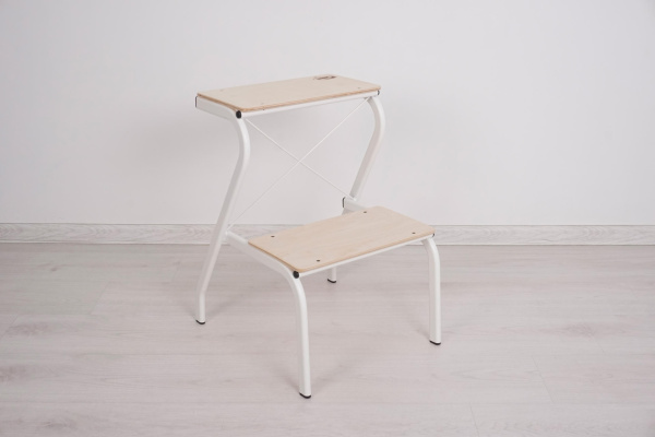 Табурет-Стремянка "КОНЁК" Белый ТС277 