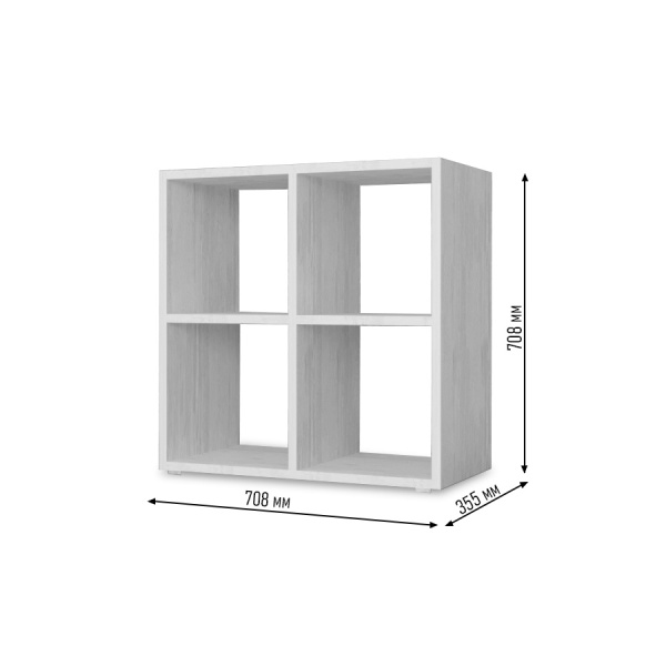 КОРИНН  Стеллаж 2 х 2 ячейки / Сосна лофт 