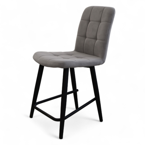 Стул Абсент NEW ПОЛУБАРНЫЙ , Т180 светло-серый+нога 1R38 Bh500 полубарный мини черный