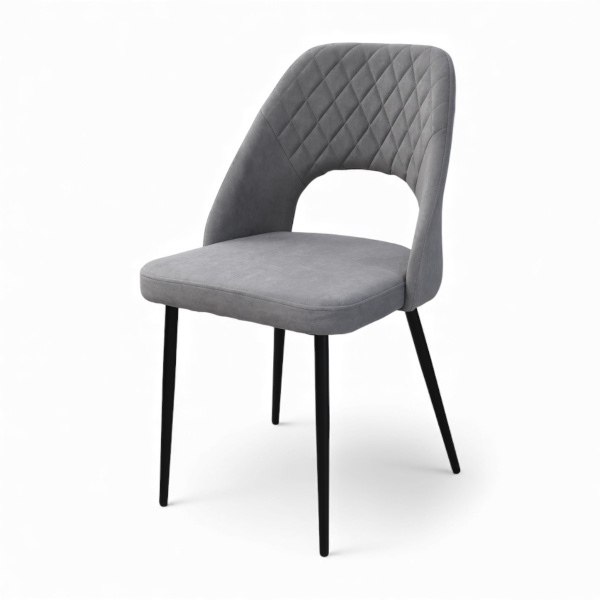 Стул "Афалина-П" Мадера Грей, каркас Фьюжин 25 - Черный