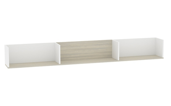 Aurelio 96 Полка навесная Белый-Блеквуд Сатиновый