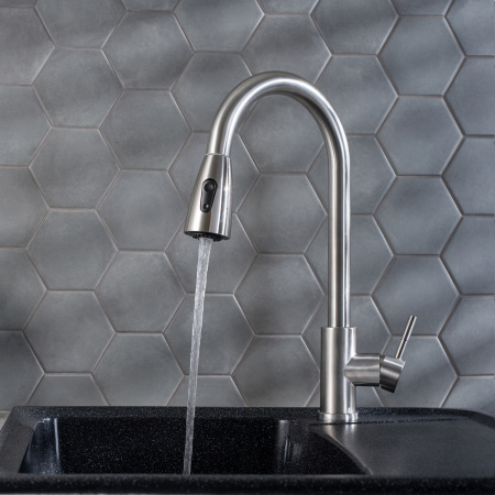 SUS124-017F-2 Смеситель для кухни, Д35