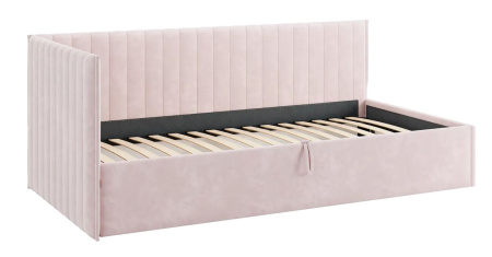 Кровать Твикс  (Тахта)  с подъёмным механизмом 90х200 см нежно-розовый(велюр)