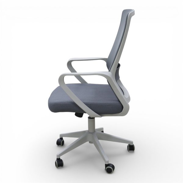 Кресло офисное 8325M-GR Серый нейлон каркас/сетка.Черный газлифт