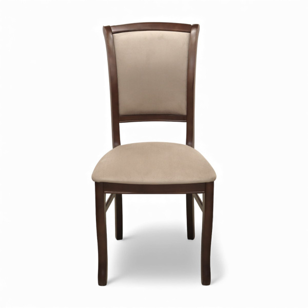 Стул Кабриоль-М орех артемида, ткань Велла 06(Мокачино)