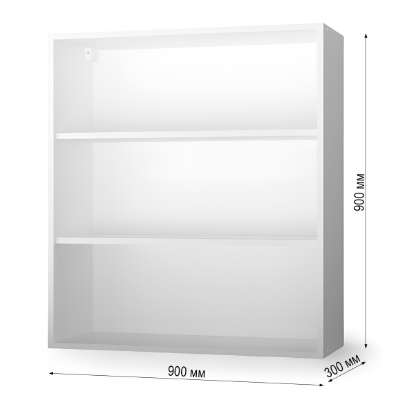 НОВА ВЫСОТА 900 Корпус шкафа настенного 2-х дверного 800 / Белый