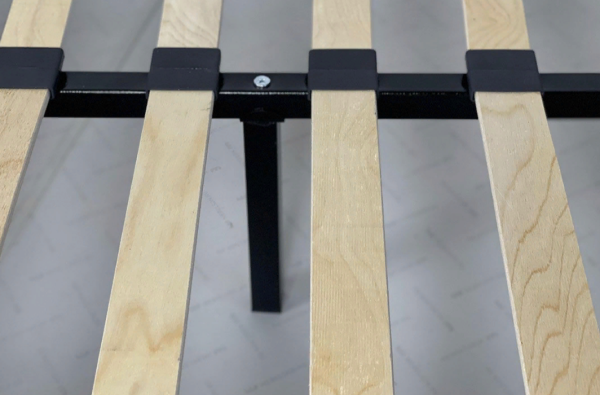 Кровать с основанием Лео 120х200 см графит/галька/велюр