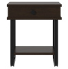 Тумба прикроватная Грета ММД 205 черный/венге