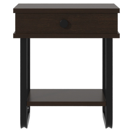 Тумба прикроватная Грета ММД 205 черный/венге