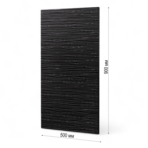 Фасад ВЫСОТА 900 ЧЕРНЫЙ СТРАЙП 500 