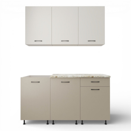 Кухонный гарнитур  №2/1 Кашемир/Дуб Латте/Дуб Мокко