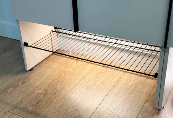 Баско Прихожая Полка сотовая L800, (750х300х) /Черный