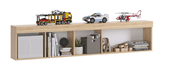 Форсаж Полка (дуб крафт золотой/белый)