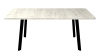 Стол Лондон-R, 1400(1800)*850, Дуб крафт белый+ножки Z 01 (Черный шелк)