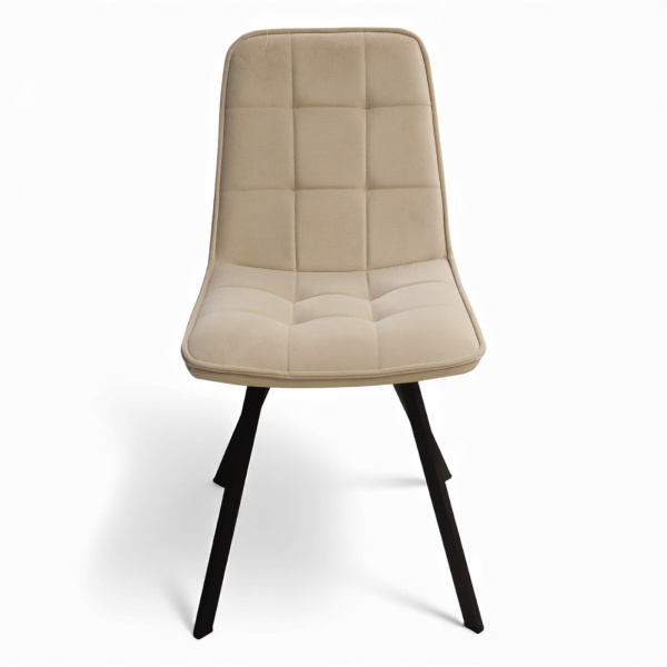 Стул Джек, велюр Коричневый/ Черный