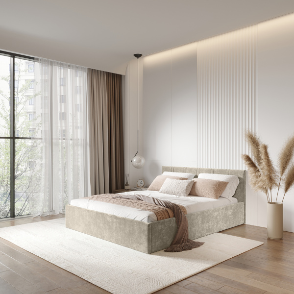 Кровать Ника 1600*2000 + основание с ПМ Мокко