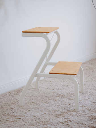 Табурет-Стремянка "КОНЁК" Белый ТС277 